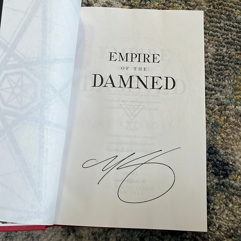Empire of the Damned Signed Barnes and Noble Exclusive 