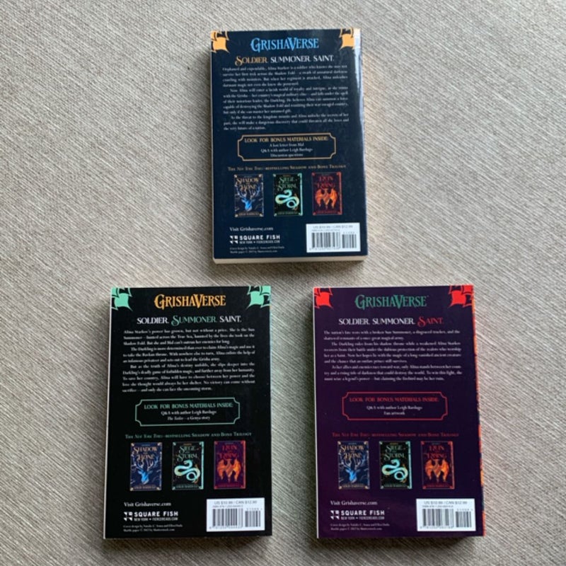 The Shadow and Bone Trilogy Boxed Set