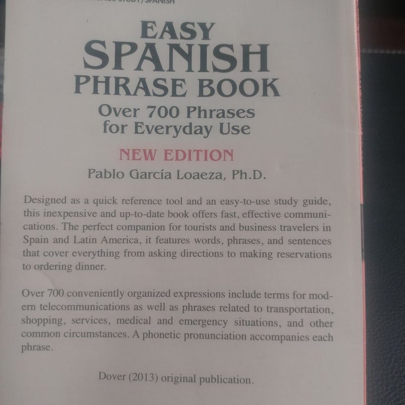 Easy Spanish Phrase Book NEW EDITION
