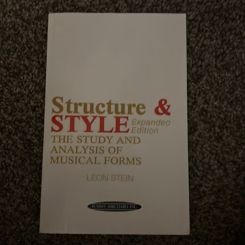 Anthology of Musical Forms -- Structure and Style