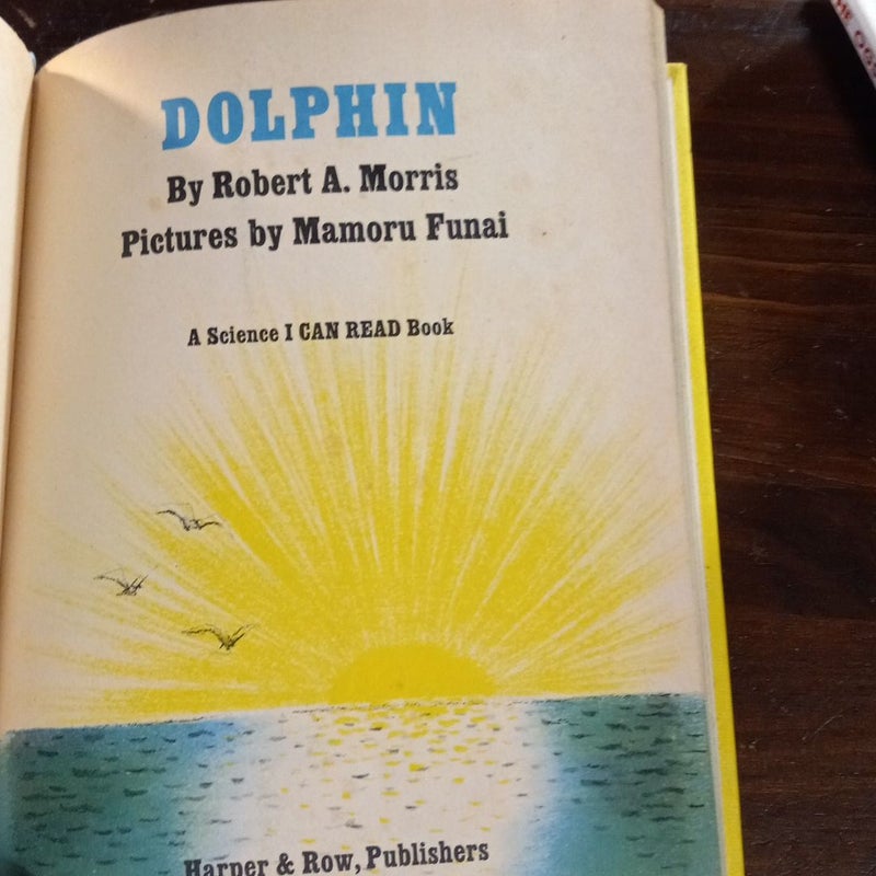 Dolphin by Robert A. Morris (1975, hardback) Vtg Children's Story Book Science 