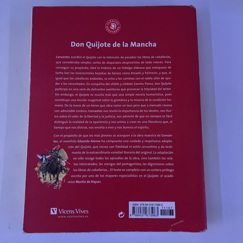 Don Quijote Clasicos Adaptados Adaptacion de Eduardo Alonso
