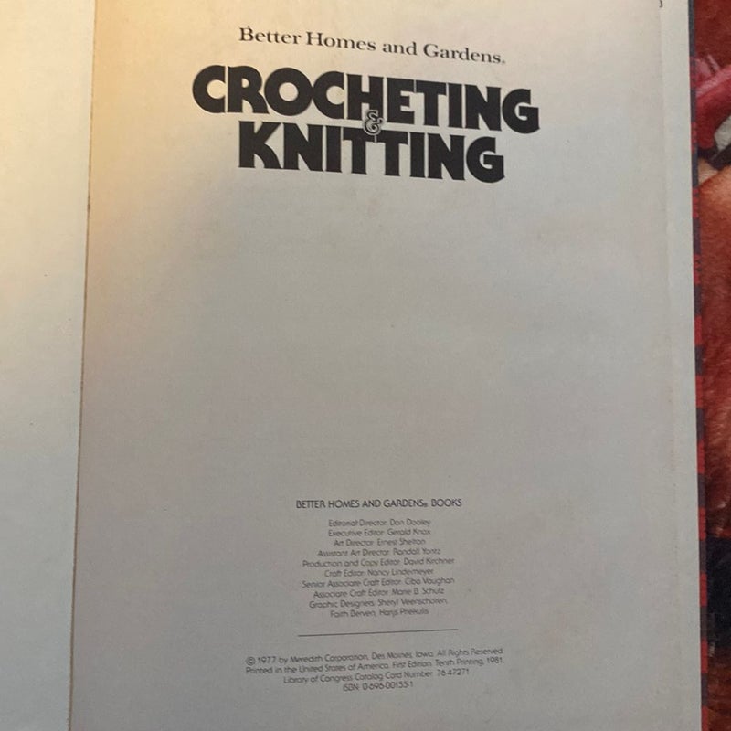 Better Homes and Gardens Crocheting & Knitting
