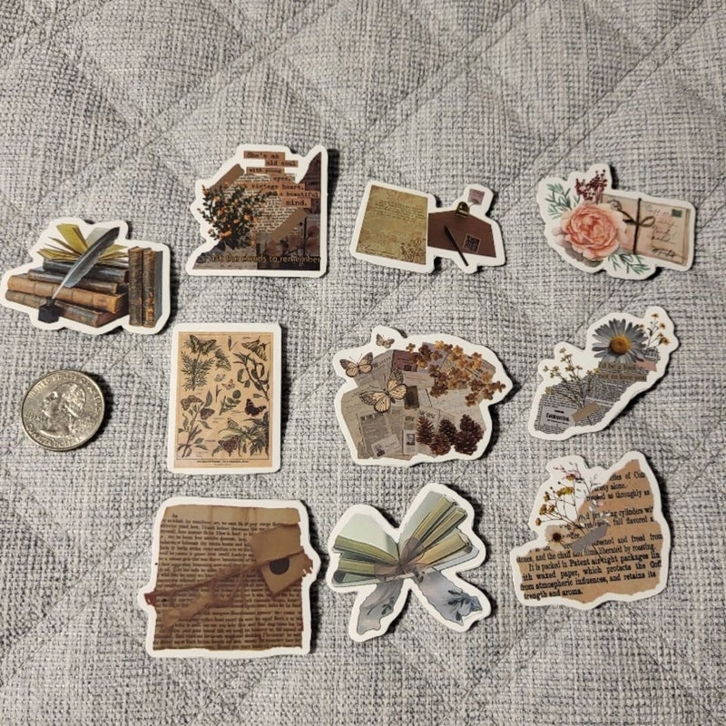 Book/Nature Themed Magnets 10pack 