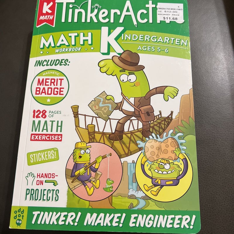 TinkerActive Workbooks: Kindergarten Math