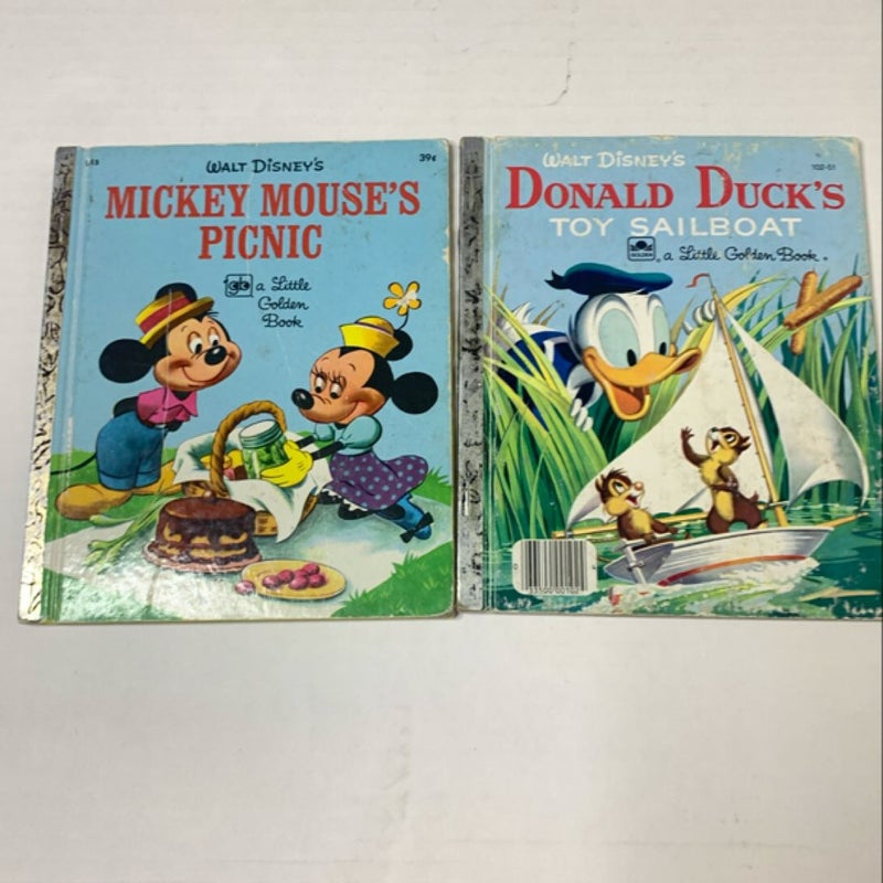 Vintage Disney Little Golden Books 