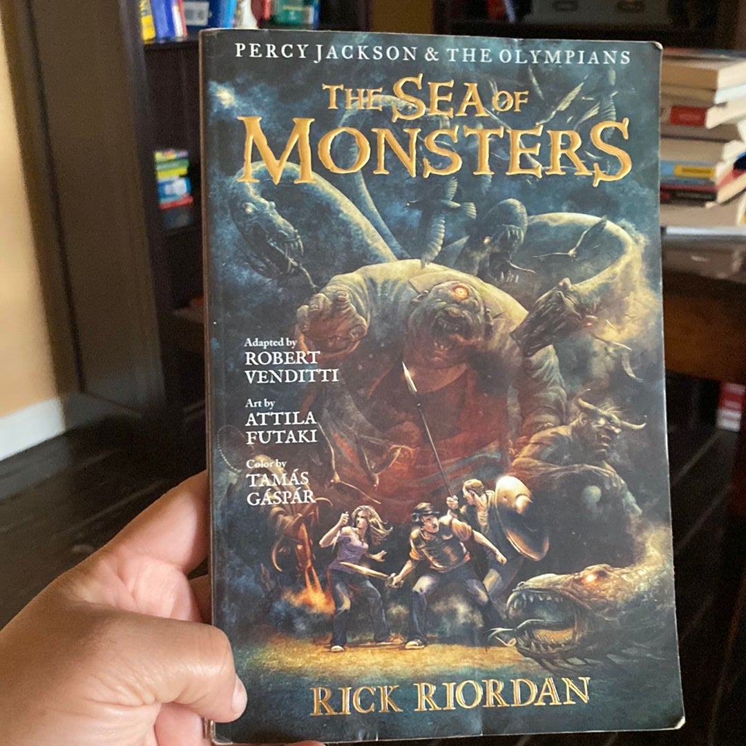 Percy Jackson and the Olympians The Sea of Monsters The Graphic Novel  (paperback) by Rick Riordan | Pageturners Bookstore, image size:1080x1080