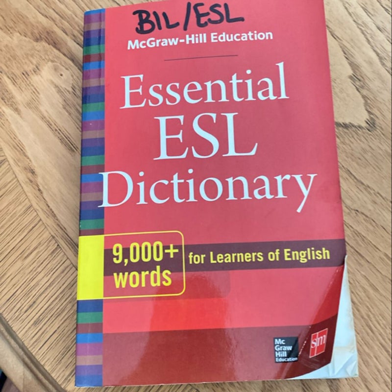 McGraw-Hill Education Essential ESL Dictionary