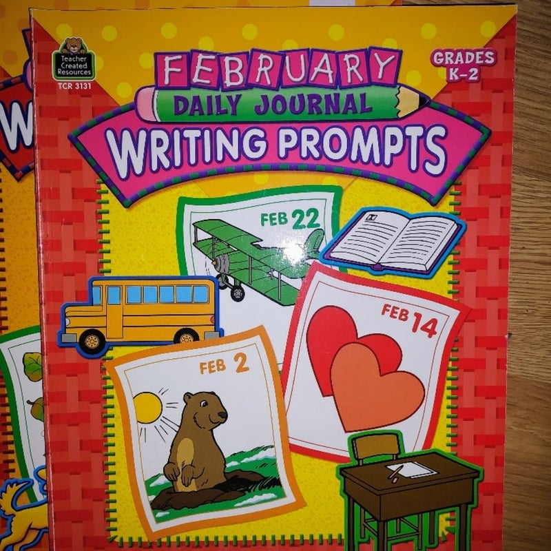 September through May daily journal writing prompts grades kindergarten through 2nd