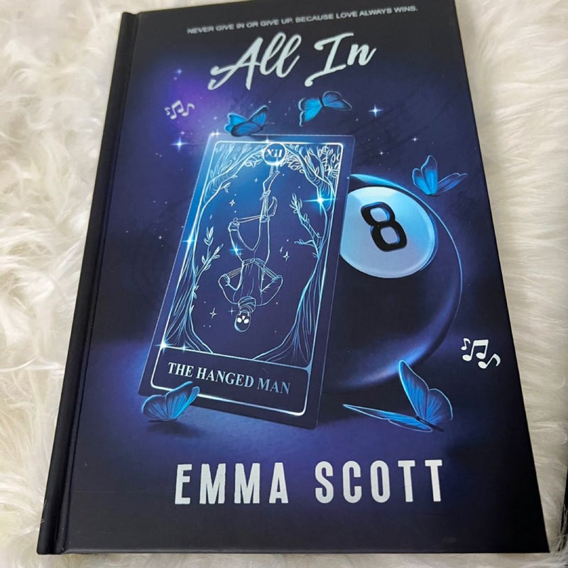 SIGNED Full Tilt & All In  Emma Scott Eternal Embers Book Box Special Edition