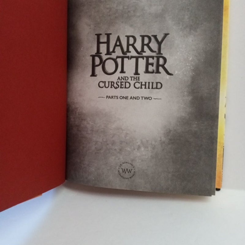 Harry Potter and the Cursed Child Parts One and Two (Special Rehearsal Edition Script)