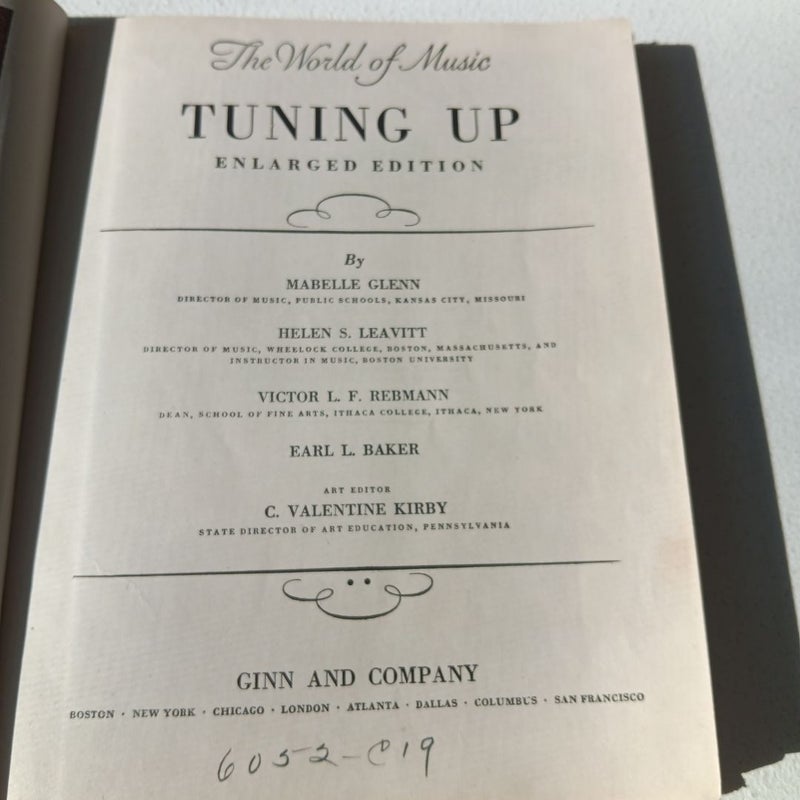 Vintage The World Of Music: Tuning Up - 1943 BEAUTIFUL ILLUSTRATIONS!!