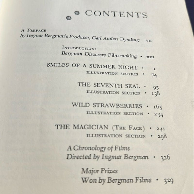 Four Screenplays by Ingmar Bergman