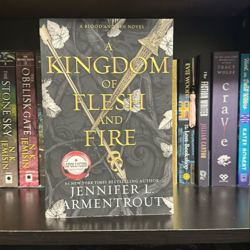 A kingdom of flesh and fire apollycon exclusive SIGNED 