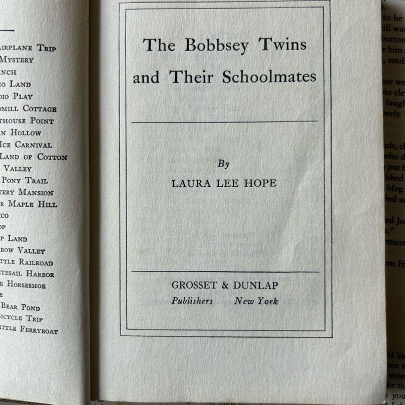 The Bobbsey Twins and Their Schoolmates