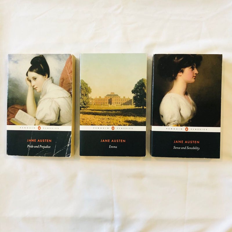 Jane Austen Bundle: Emma, Pride and Prejudice, Sense and Sensibility 