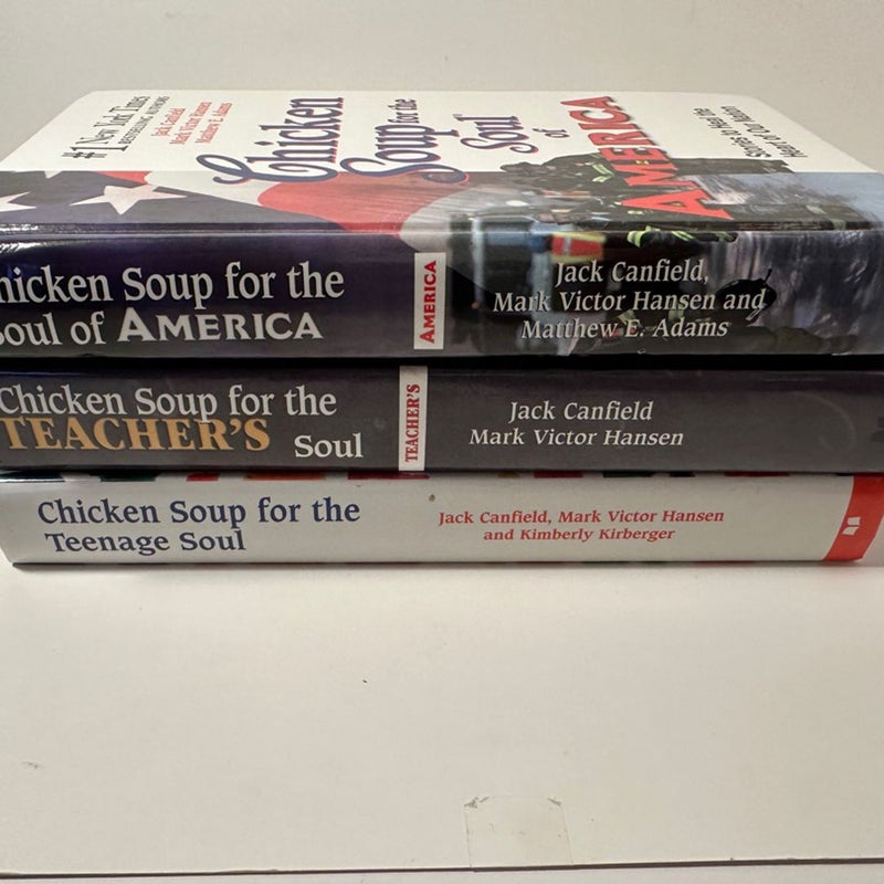 (3) chicken soup for: Hardcovers in excellent condition