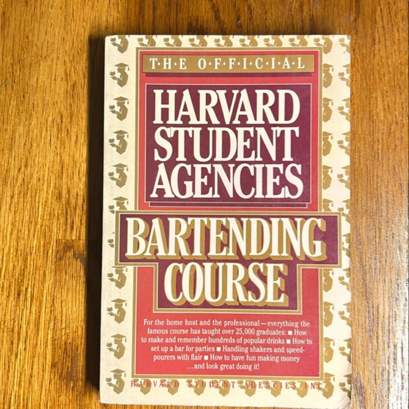 Harvard Student Agencies Bartending Course