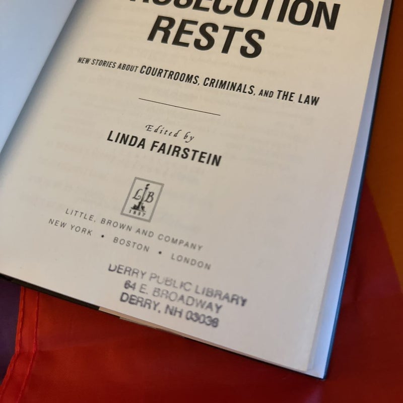 Mystery Writers of America Presents the Prosecution Rests