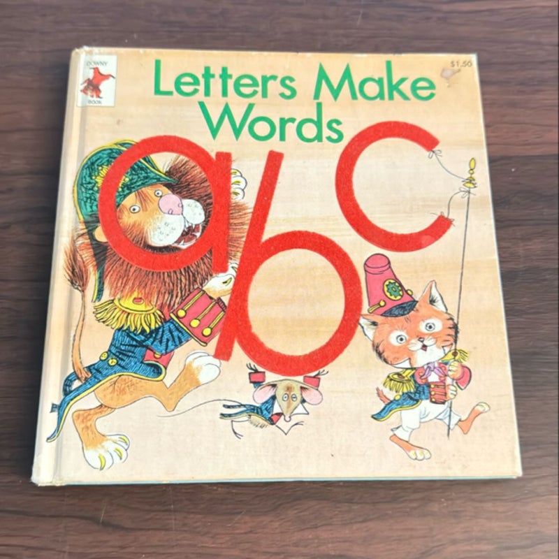 Downy Book LETTERS MAKE WORDS
