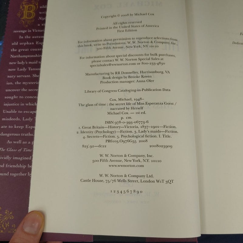 The Glass of Time (First Ed)