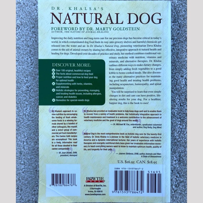 Dr. Khalsa's Natural Dog