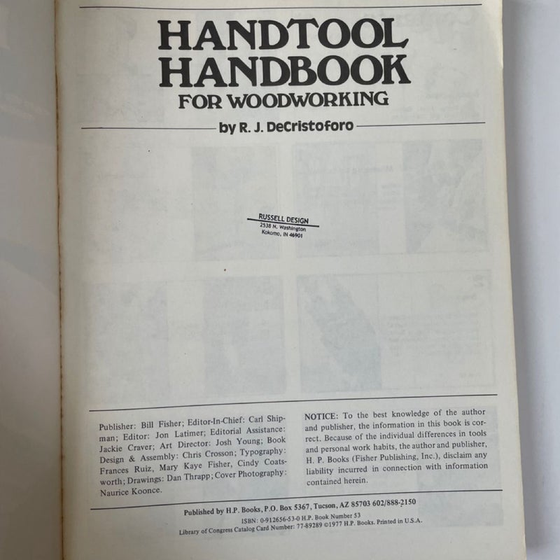 Handtool Handbook