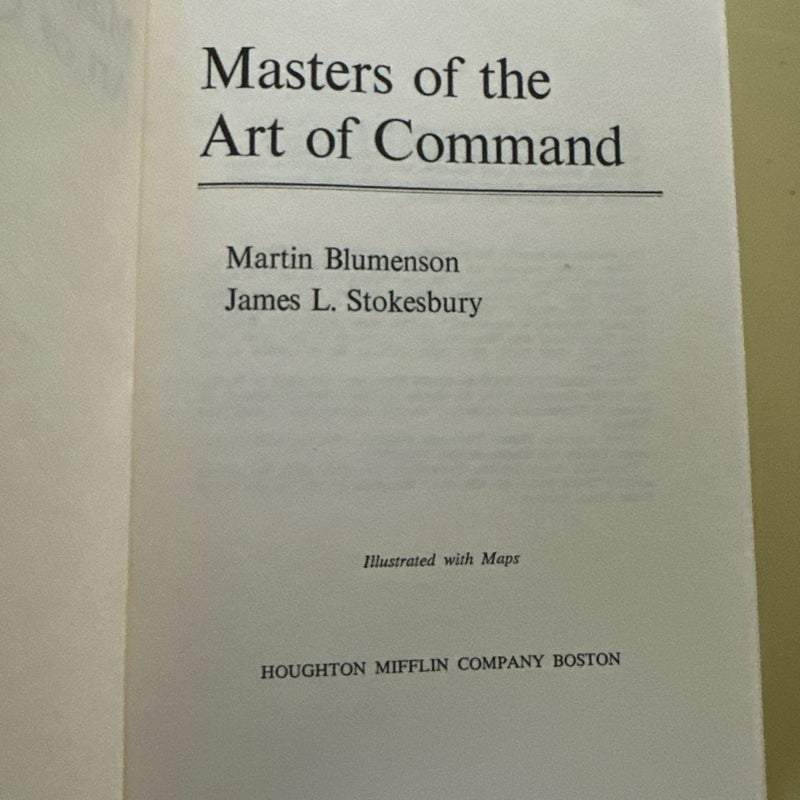 Masters of the Art of Command