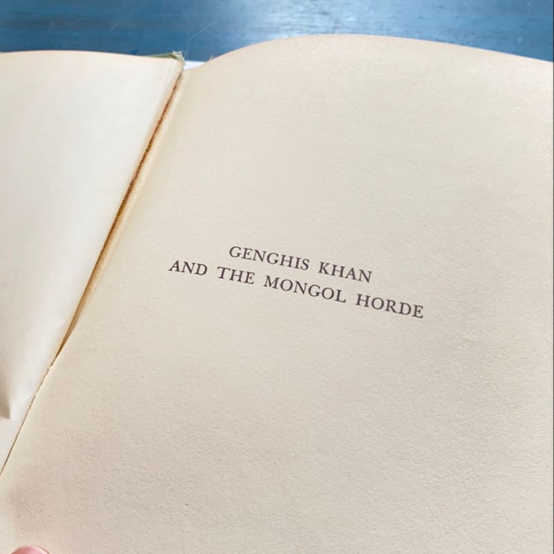 Genghis Khan and the Mongol Horde (World Landmark Books) VINTAGE HARDCOVER 4th Printing