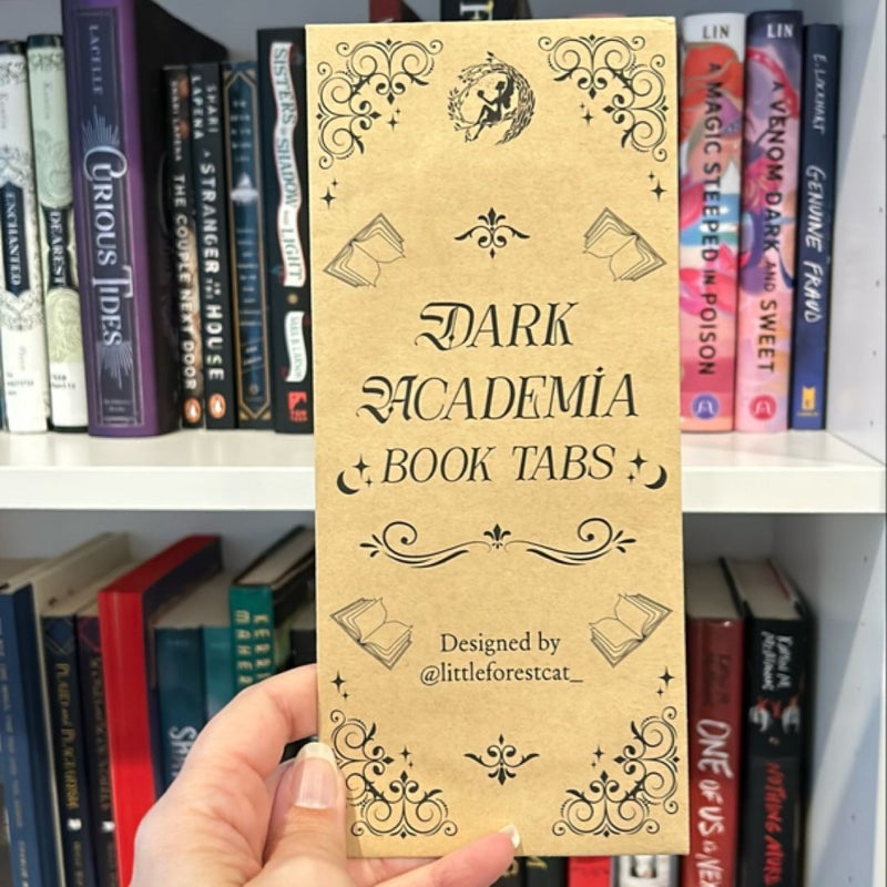 Dark Academia Book Tabs (Fairyloot)