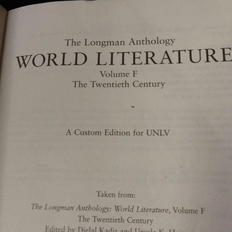 The Longman Anthology World 🌎 Literature