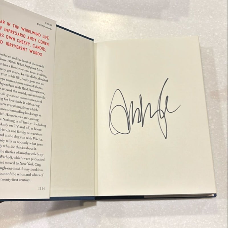 The Andy cohen diaries signed copy 