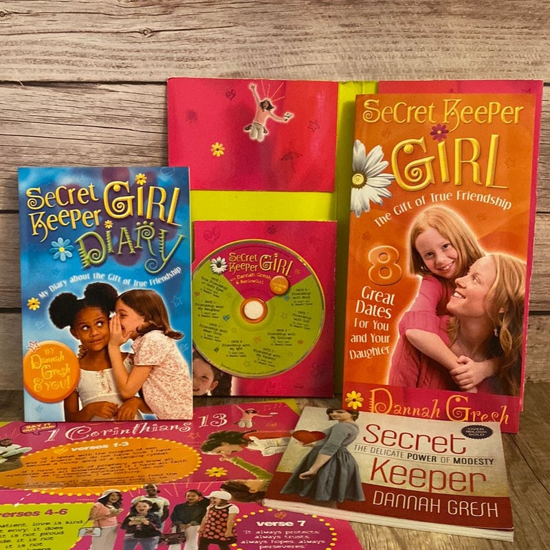 Secret Keeper Bundle: Secret Keeper Girl The Gift of True Friendship 8 Great Dates For you and your Daughter + Secret Keeper Girl Diary + The Delicate Power of Modesty + CD + poster