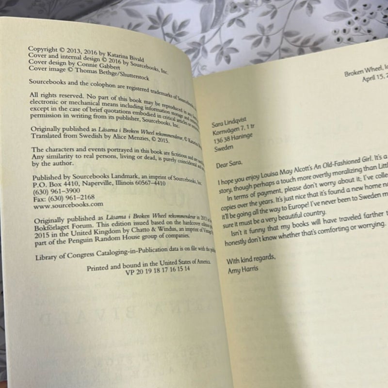 The Readers of Broken Wheel Recommend
