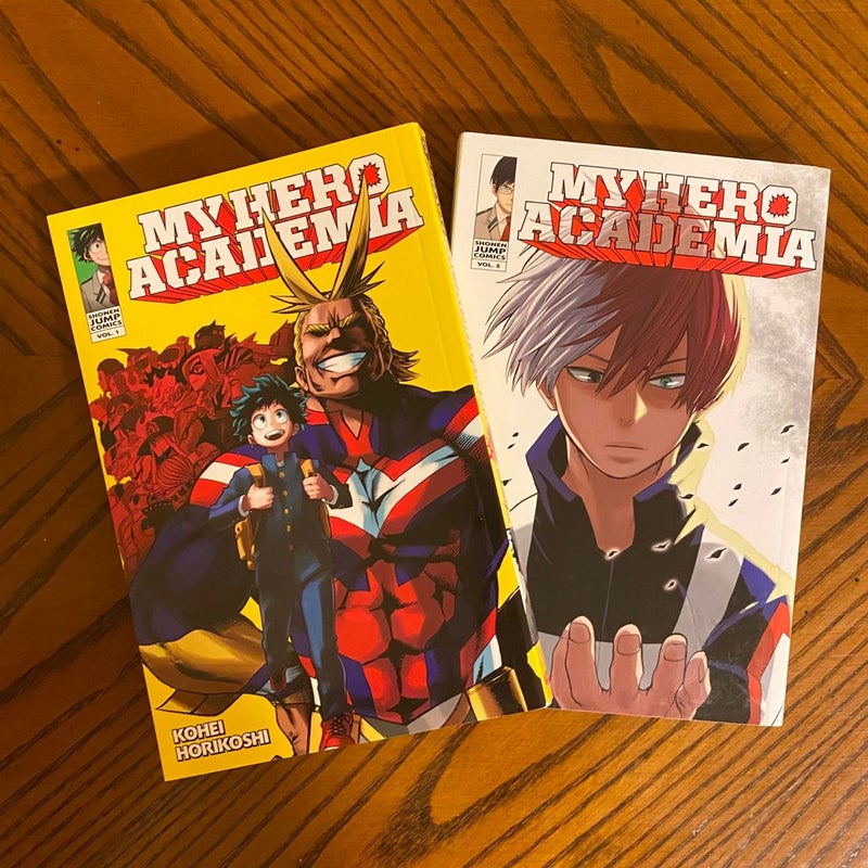 My Hero Academia, Vol. 1 & Vol. 5