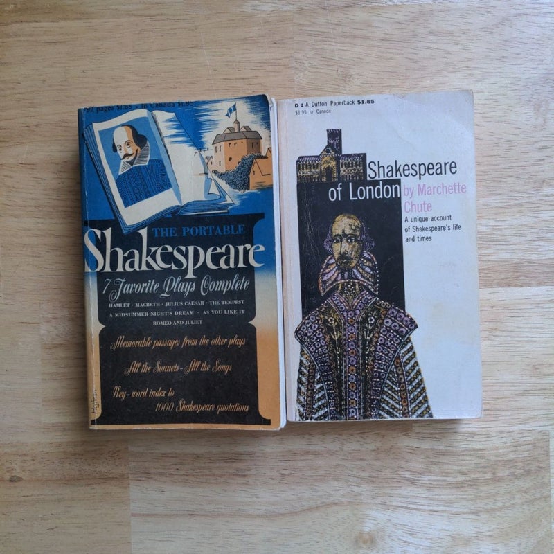 Shakespeare Bundle: Portable Shakespeare: 7 Favorite Complete Plays & Shakespeare of London 