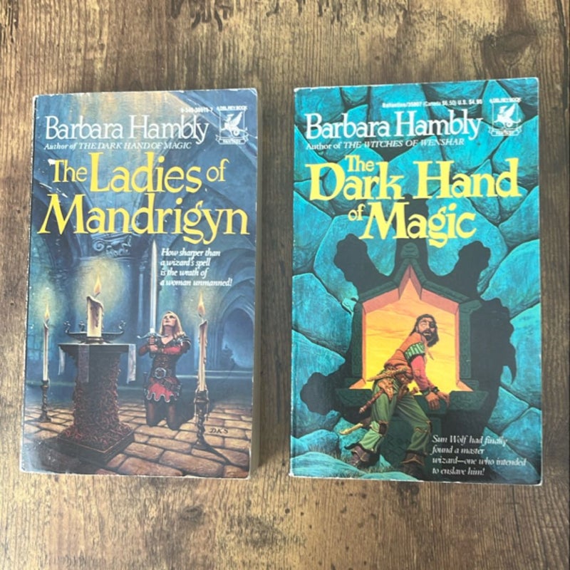 2 Book Lot: The Ladies of Mandrigyn/The Dark Hand of Magic