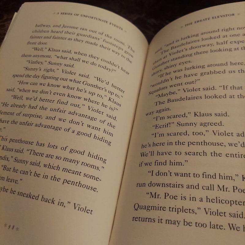 A Series of Unfortunate Events #6: the Ersatz Elevator