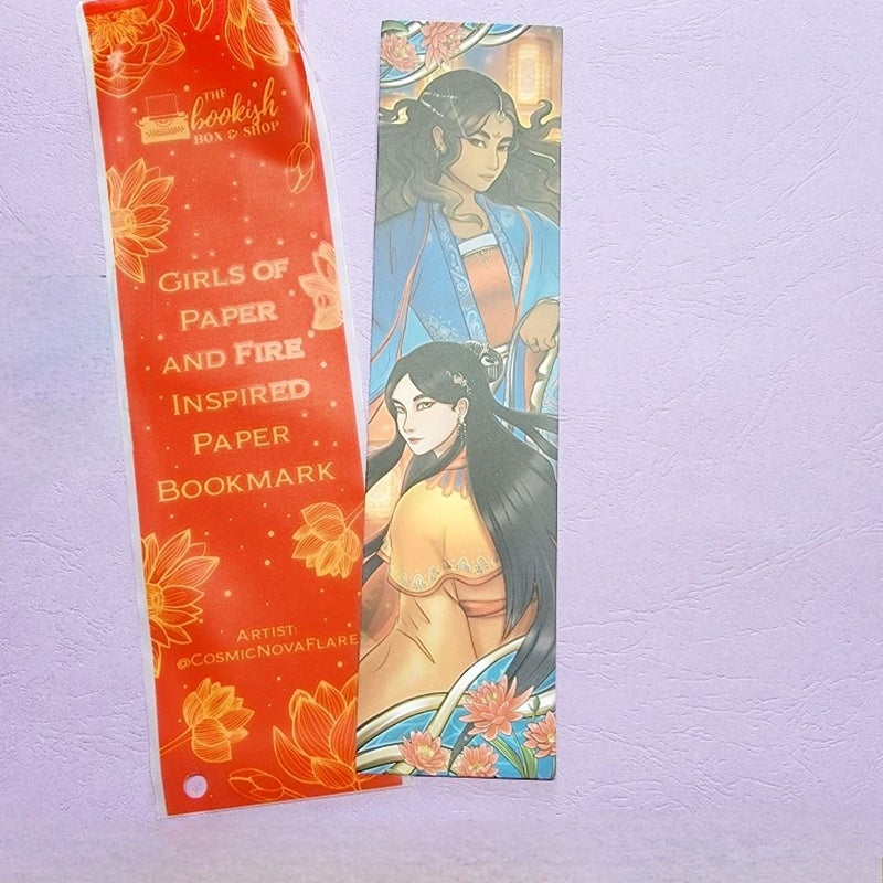 Bookish Box Girls of Paper and Fire Bookmark