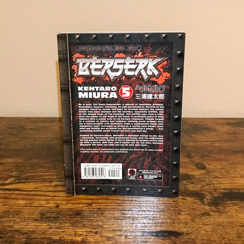 Berserk Volume 5 by Kentaro Miura: 9781593072513