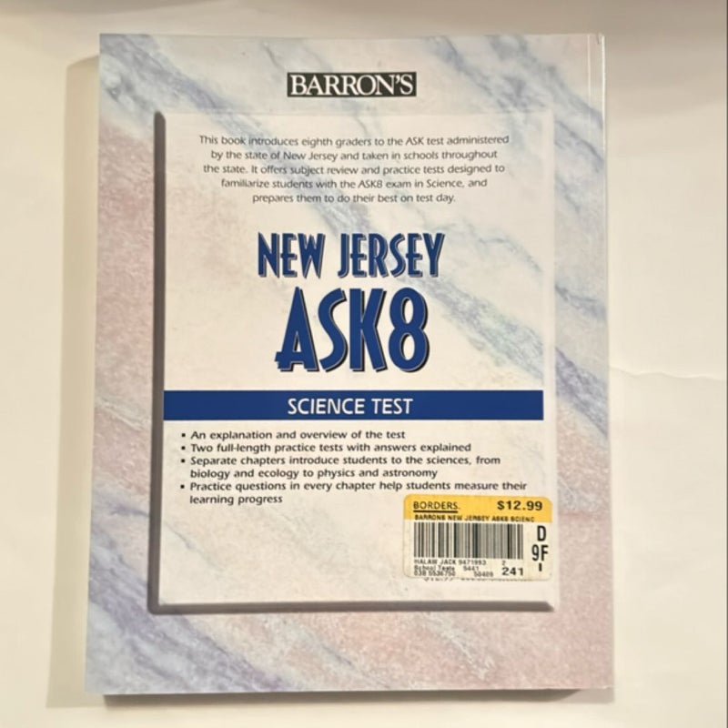 New Jersey ASK 8 Science Test