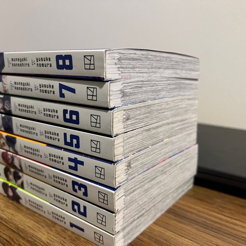 Blue Lock English Manga Set Volumes 1-8 (Read description)