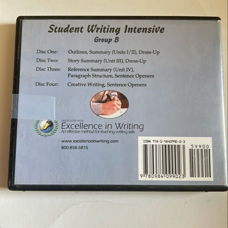 Student Writing Intensive B