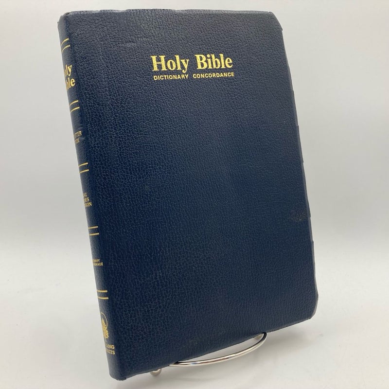 Holy Bible Dictionary Concordance King James Version Red Letter Edition