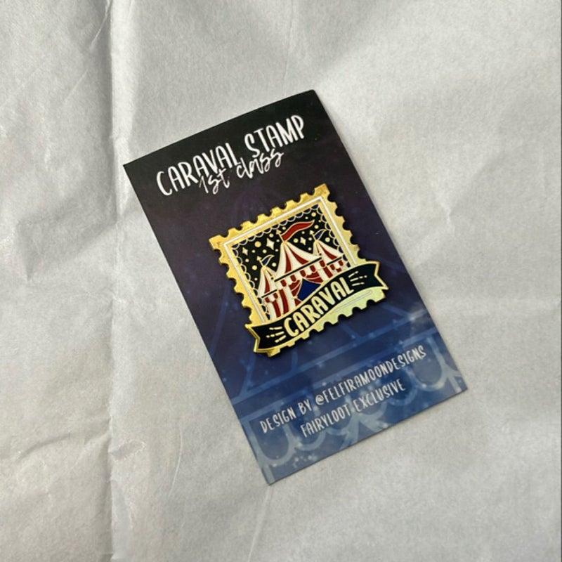 Caraval Stamp Exclusive Fairyloot Enamel Pin