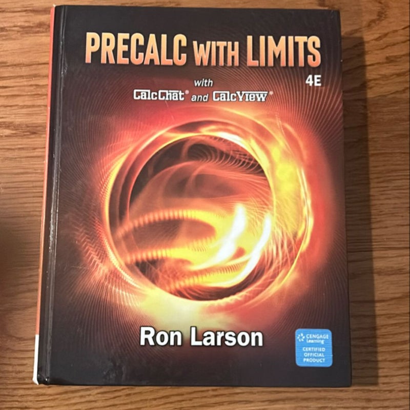 Precalculus with Limits 4th edition 