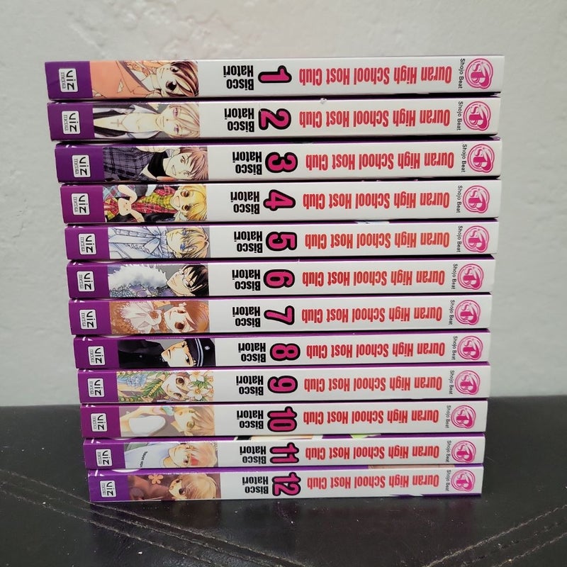 Ouran High School Host Club volumes 1 2 3 4 5 6 7 8 9 10 11 12