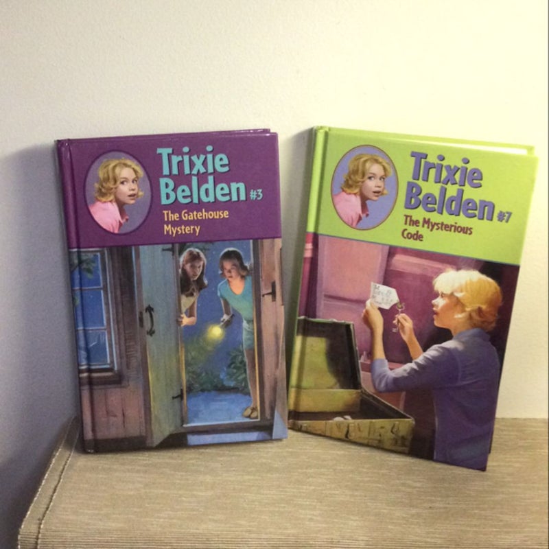 Trixie Belden Bundle:  The Gatehouse Mystery #3 & The Mysterious Code #7