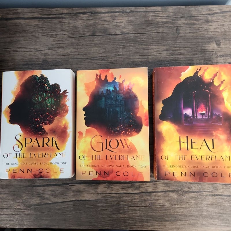 The Kindred's Curse Saga OOP Indie Print Set Spark of the Everflame, Glow of the Everflame, Heat of the Everflame