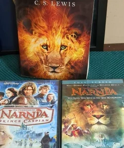 Chronicals Of Narnia Book & DVD set (1 book, 2 DVDs)